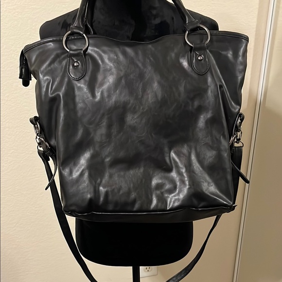 Iron Fist Blue and Pink Crossbody Bag with Cartoon Cats - Picture 6 of 7